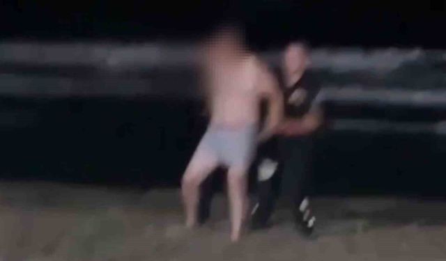 Kumbağ'da tehlikeli inat: Jandarma dakikalarca ikna etmeye çalıştı
