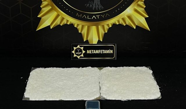 Malatya'da 900 gram metamfetamin ele geçirildi: 1 şüpheli tutuklandı