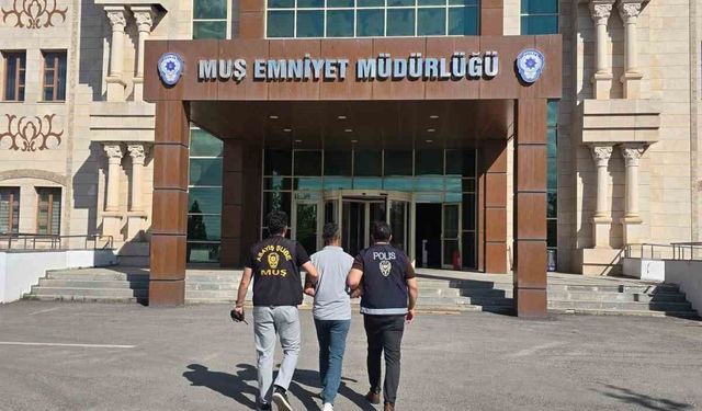 Muş'ta 10 yıl 5 ay kesinleşmiş hapis cezası bulunan şahıs yakalandı