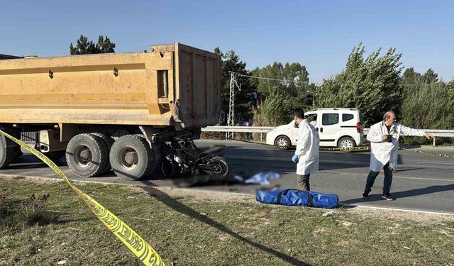 Sivas'ta motosiklet kazası: 1 ölü