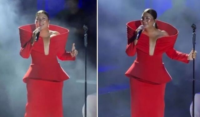 Sibel Can’ın kırmızı kostümü olay oldu! Sosyal medya birbirine girdi: Çay bardağı, leğen, küllük...