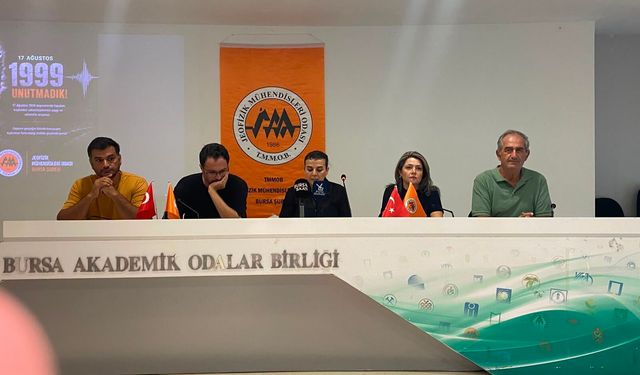 Jeofizik Mühendisleri Odası Bursa Şubesi: “Deprem olmadan önce ne kadar doğru hazırlandığımız önemli”