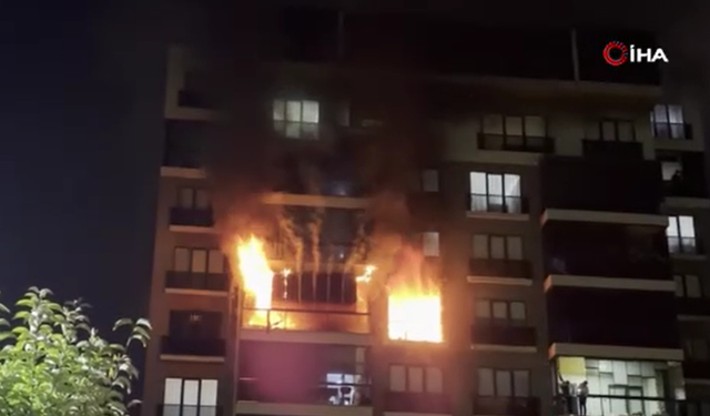 Bursa’da daire alevlere teslim oldu