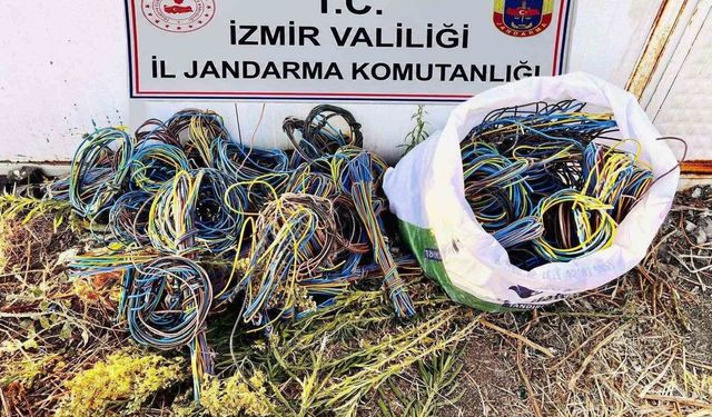 700 bin TL'lik kablo hırsızları suçüstü yakalandı