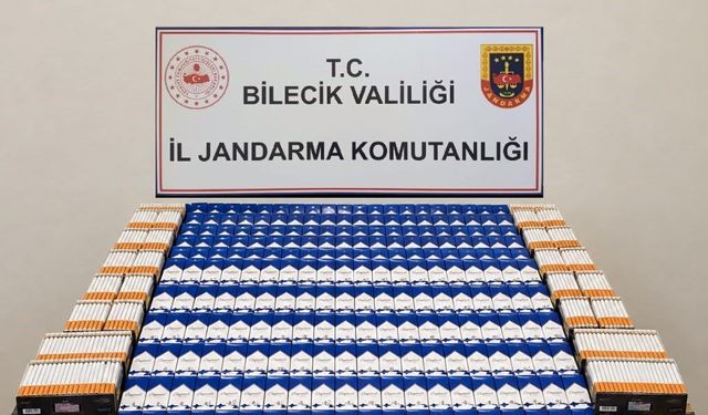 Bilecik'te bin 288 paket dolu makaron ele geçirildi