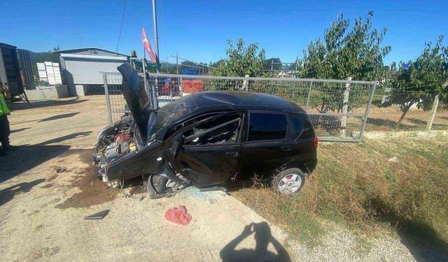 Bilecik'te kontrolden çıkan otomobil savruldu: 1 yaralı