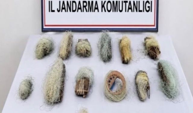 Bolu'da 22,5 metre kaçak ağ ele geçirildi