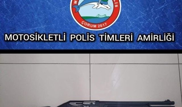 Çorum'da asayiş uygulamalarında silah ve uyuşturucu maddeler ele geçirildi