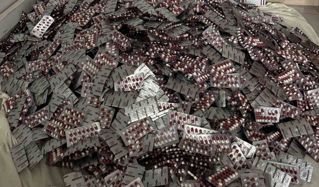 Çubuk'ta 95 bin adet uyuşturucu hap ele geçirildi