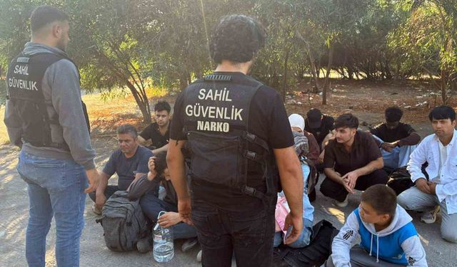 Dalaman'da 18 düzensiz göçmen yakalandı