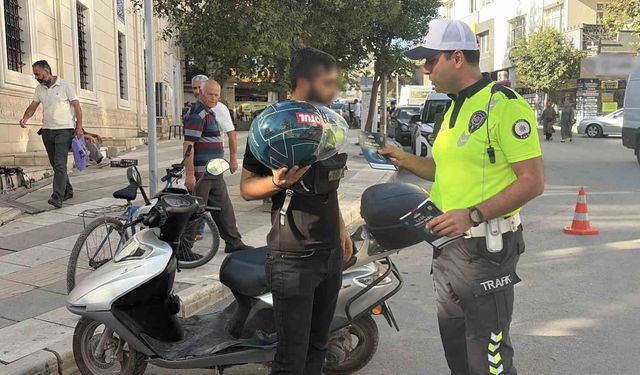 Elazığ'da motosiklet sürücülerine sıkı denetim