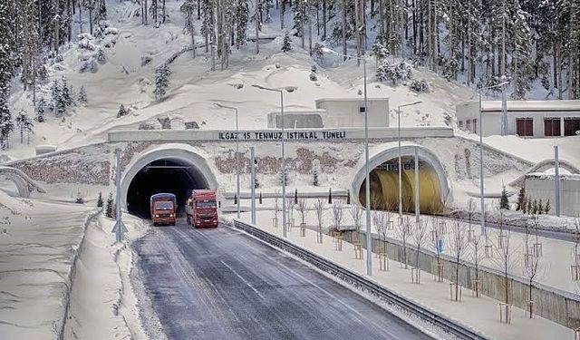 Ilgaz Tüneli tatbikat nedeniyle ulaşıma kapanacak