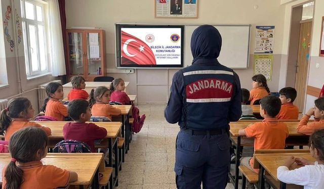 Jandarmadan öğrencilere güvenli internet uyarısı
