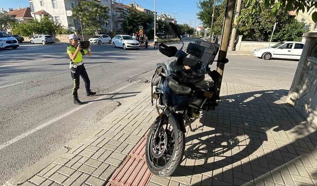 Karaman'da motosiklet kazası: 1 yaralı