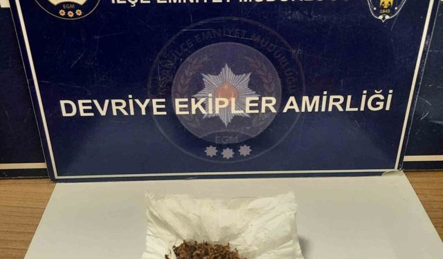 Keşan'da uyuşturucu ile yakalanan şüpheli gözaltına alındı