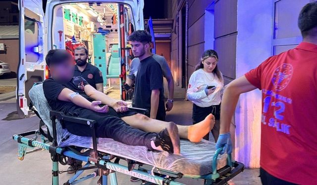 Kontrolden çıkan motosiklet devrildi: 1 yaralı