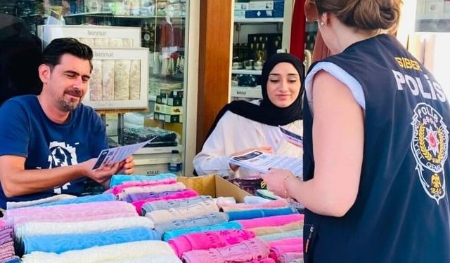 Kütahya'da Siberay ekiplerinden vatandaşlara siber güvenlik uyarısı