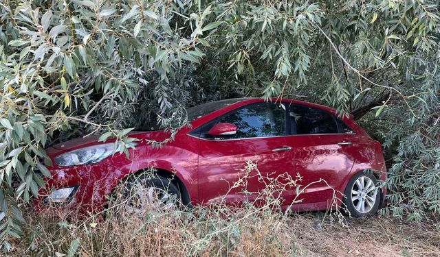 Malatya'da otomobil şarampole devrildi: 1 yaralı