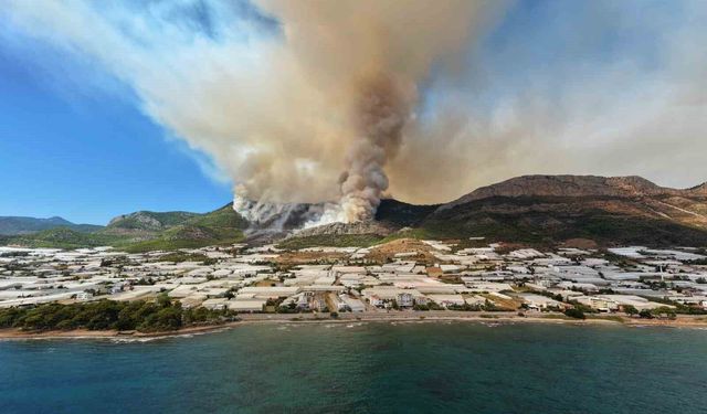 Mersin'de orman yangınına 230 personel, 2 uçak ve 5 helikopterle müdahale