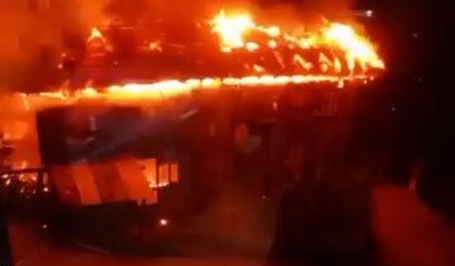 Rize'de bir evde çıkan yangın mahalle sakinlerince söndürüldü