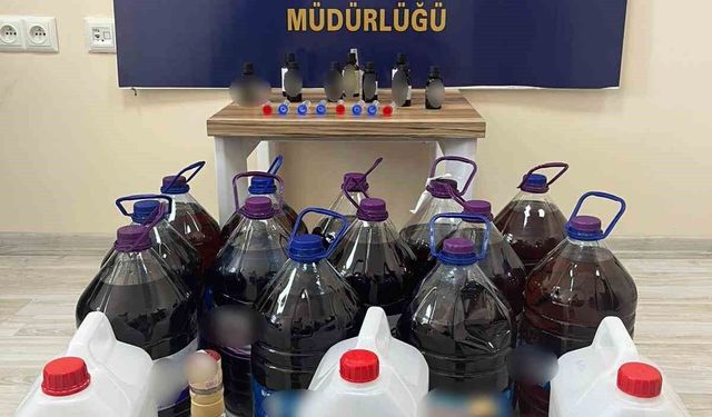 Sandıklı'da sahte alkol operasyonu