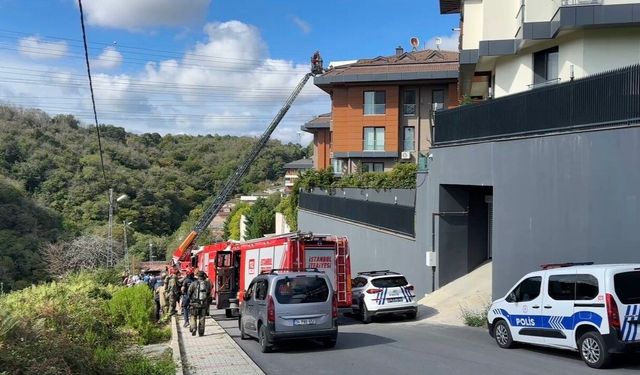 Sarıyer'de korkutan yangın: 8 kişi tahliye edildi