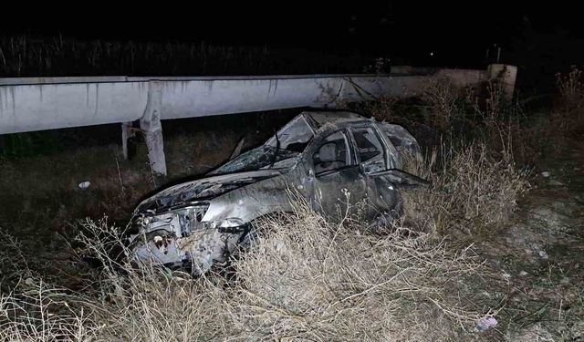 Takla atan otomobilden fırlayan şahıs hayatını kaybetti