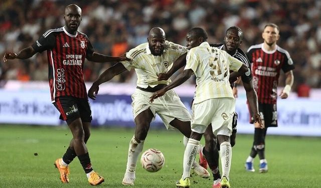 Fenerbahçe Gaziantep deplasmanında takıldı: Galibiyet hasreti 2 maça çıktı