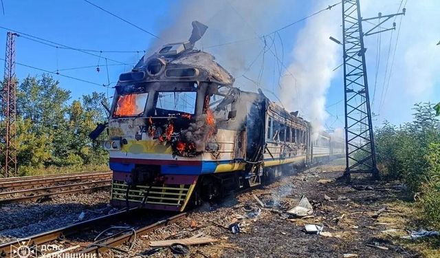Rus İHA’sı Ukrayna-Polonya sınırına yakın treni vurdu