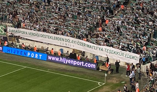 Teksas’tan Özer Matlı’ya teşekkür pankartı