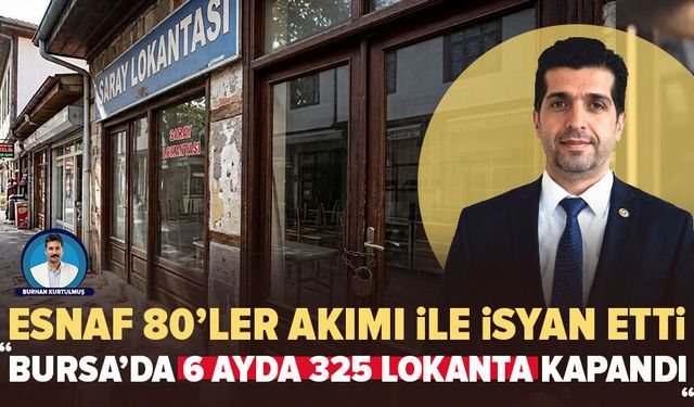 Bursa'da esnaf 80’ler akımı üzerinden sitem etti
