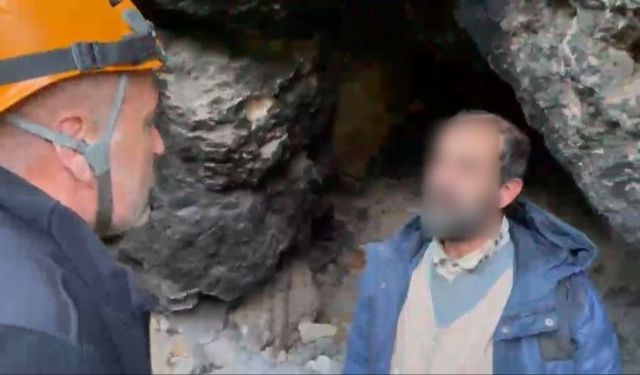 Uludağ’da mağarada yaşayan yaşlı adamı sporcular fark etti