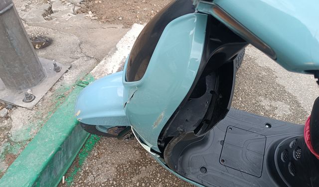 Bursa’da motosiklet yayaya çarptı! Feci kaza kamerada