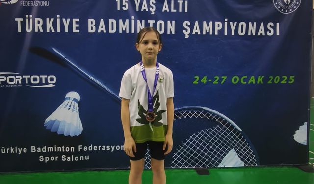 Osmangazili genç badmintoncudan gururlandıran başarı