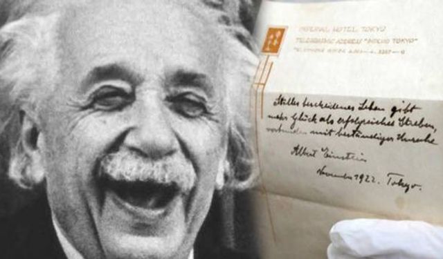 Einstein'ın mutluluk için çok basit bir formülü vardı