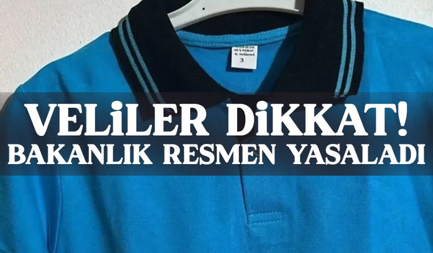 Veliler dikkat! Bu okul üniforması toplatılıyor