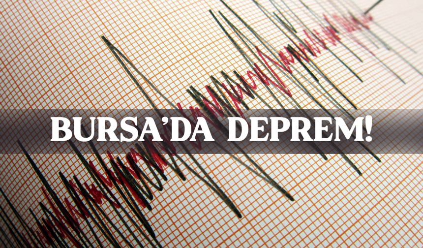 Bursa'da 2.3 büyüklüğünde deprem