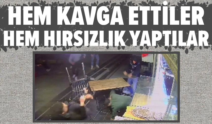 Bursa'da sandalyeler masalar havada uçtu