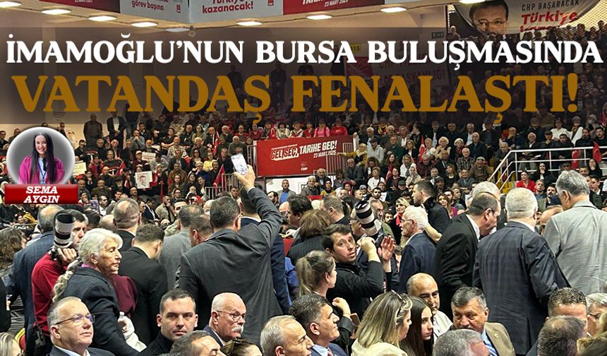 Ekrem İmamoğlu’nun Bursa buluşmasında vatandaş fenalaştı