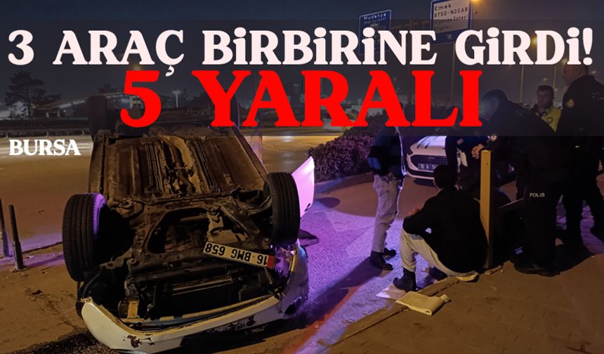 Bursa'da zincirleme kaza!