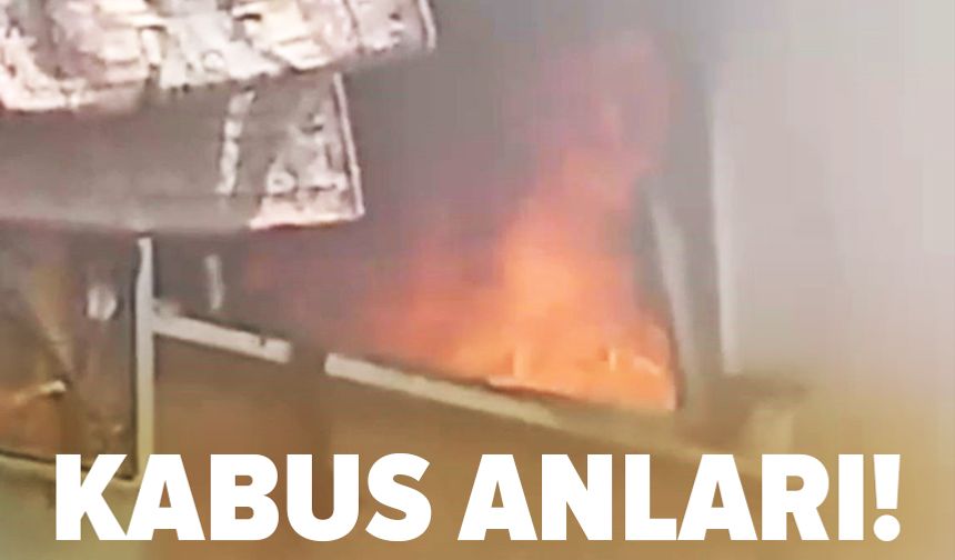 Bursa'da 2 katlı bina alevlere teslim oldu