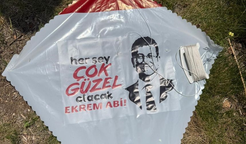 Gençlik Şöleni'nde İmamoğlu'nun yer aldığı uçurtmalar dağıtıldı