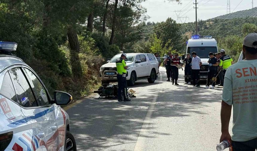 Bodrum’da feci kaza: 1 ölü, 1 yaralı