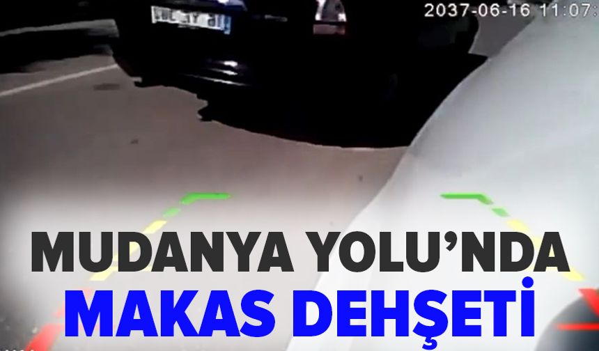 Bursa Mudanya Yolu’nda makas attı! İki araç kaza yaptı