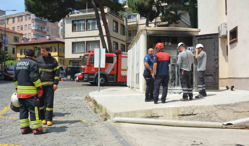 Ordu’da trafo patladı, çevrede panik yaşandı