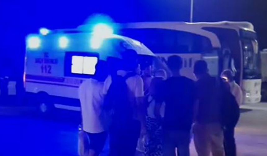 Otobüs şoförleri arasında yol kenarında bıçaklı kavga: 1 yaralı