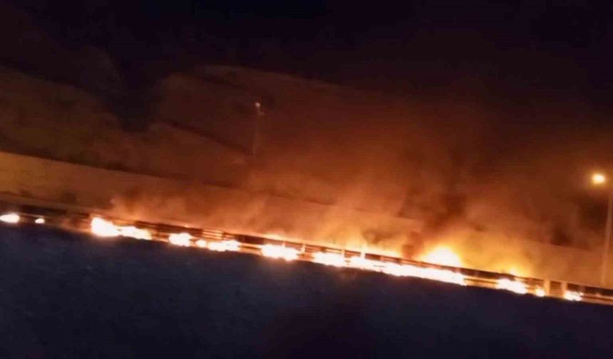 Samsun’da seyir halindeyken yanan tır ortalığı savaş alanına çevirdi: 1 yaralı