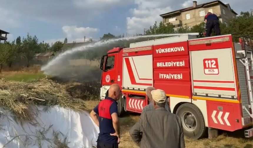 Yüksekova’da çıkan anız yangını söndürüldü