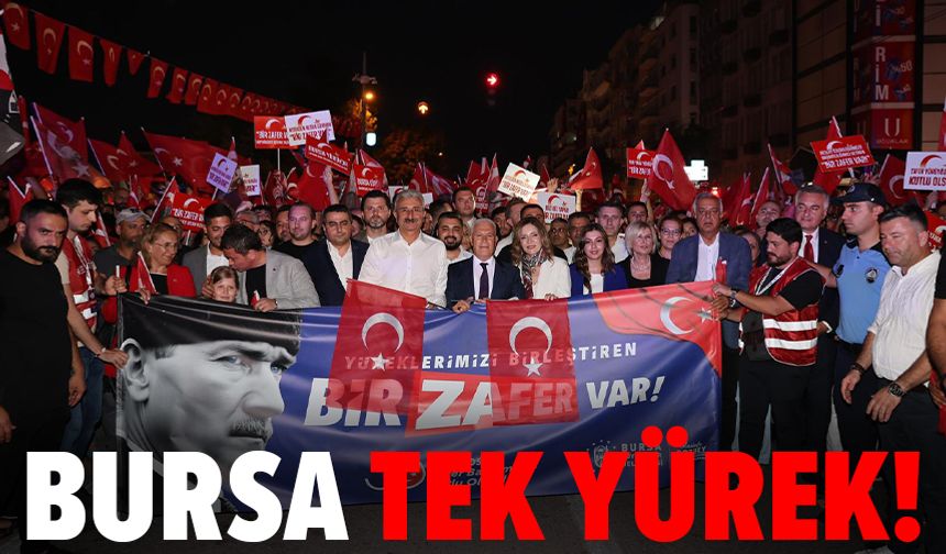 Zaferin 103. yılında Bursa tek yürek oldu!