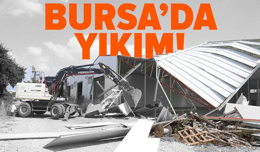 Nilüfer’de 3 noktada yıkım